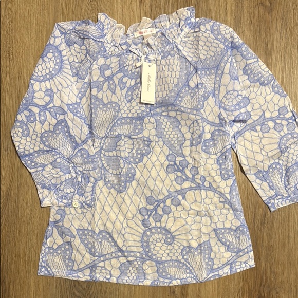 Stella Cove Other - Stella Cove Blue and White Kids Swim Coverup